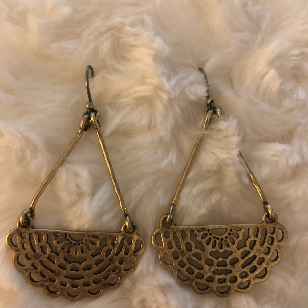 Lucky antique gold earrings!